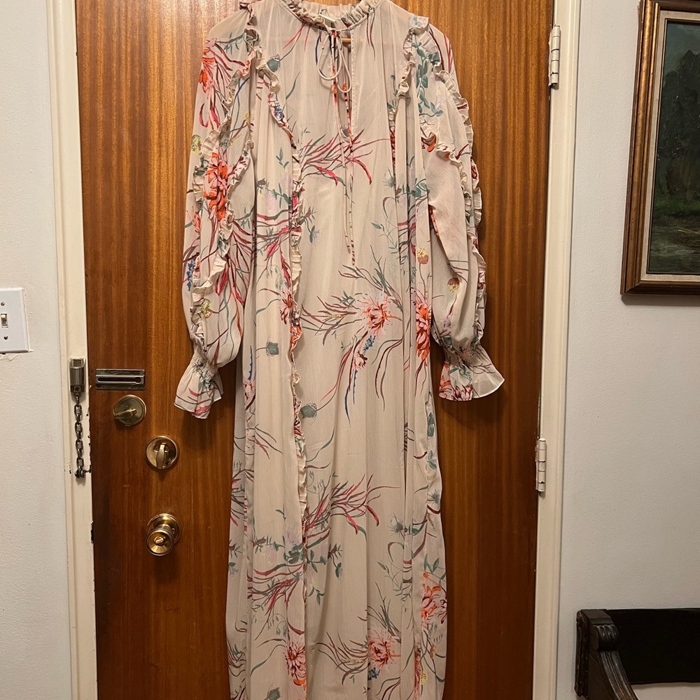 Long flowers dress